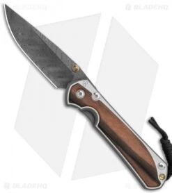 Chris Reeve Large Sebenza 31 Knife Macassar Ebony Boomerang Dam Dbl Lug (3.625")