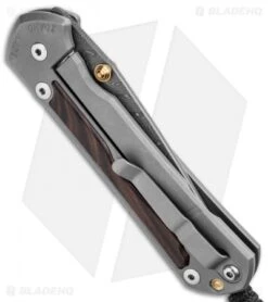 Chris Reeve Large Sebenza 31 Knife Macassar Ebony (3.625" Boomerang Dam.) -Benchmadess Zone Chris Reeve Large Sebenza 31 Macassar Ebony Boomerang Damascus BHQ 137271 jr side