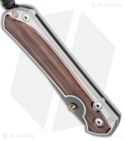 Chris Reeve Large Sebenza 31 Knife Macassar Ebony Ladder Dam. Left-Hand (3.625") -Benchmadess Zone Chris Reeve Large Sebenza 31 Macassar Ebony Ladder Damascus Left Hand BHQ 98969 LS Spine