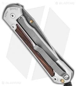 Chris Reeve Large Sebenza 31 Macassar Ebony Raindrop (3.6" Damascus) -Benchmadess Zone Chris Reeve Large Sebenza 31 Macassar Ebony Raindrop Damascus BHQ 98971 LS Side