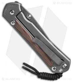 Chris Reeve Large Sebenza 31 Natural Micarta Boomerang Damascus Double Lug -Benchmadess Zone Chris Reeve Large Sebenza 31 Natural Micarta Double Lug Boomerang Damascus BHQ 137578 td side