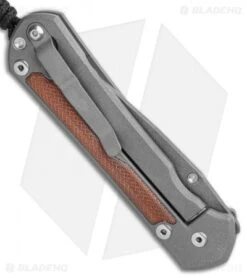 Chris Reeve Left Hand Large Sebenza 31 Natural Micarta Ladder Damascus -Benchmadess Zone Chris Reeve Large Sebenza 31 Natural Micarta Ladder Damascus Left Hand BHQ 98941 LS Side