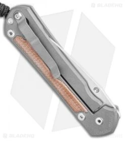 Chris Reeve Left-Hand Large Sebenza 31 Knife Natural Micarta (3.625" Stonewash) -Benchmadess Zone Chris Reeve Large Sebenza 31 Natural Micarta Left Hand BHQ 98934 LS Side