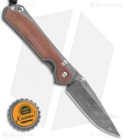 Chris Reeve Left Hand Large Sebenza 31 Natural Micarta Raindrop Damascus -Benchmadess Zone Chris Reeve Large Sebenza 31 Natural Micarta Raindrop Damascus Left Hand BHQ 98944 LS Bottlecap