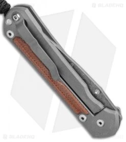 Chris Reeve Left Hand Large Sebenza 31 Natural Micarta Raindrop Damascus -Benchmadess Zone Chris Reeve Large Sebenza 31 Natural Micarta Raindrop Damascus Left Hand BHQ 98944 LS Side