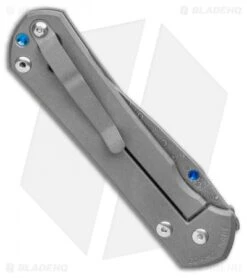 Chris Reeve Left-Hand Large Sebenza 31 Knife Ti (3.625" Raindrop Damascus) -Benchmadess Zone Chris Reeve Large Sebenza 31 Raindrop Damascus Left Hand BHQ 99021 LS Spine 2