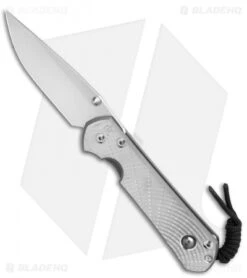 Chris Reeve Large Sebenza 31 Knife Unique Graphic Hematite Cabochon (3.6")