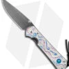 Chris Reeve Large Sebenza 31 Unique Graphic Triple Mosaic Opal (3.6" Raindrop)