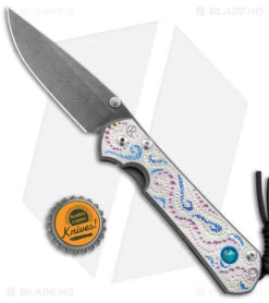 Chris Reeve Large Sebenza 31 Unique Graphic Triple Mosaic Opal (3.6" Raindrop) -Benchmadess Zone Chris Reeve Large Sebenza 31 Unique Graphic Triple Mosaic Opal D Raindrop Damascus BHQ 113457 jr bottlecap