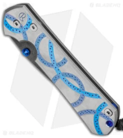 Chris Reeve Large Sebenza 31 Unique Arch Graphic (3.5" Raindrop Damascus) -Benchmadess Zone Chris Reeve Large Sebenza 31 Unique Raindrop Damascus DP BHQ 176157 jr spine