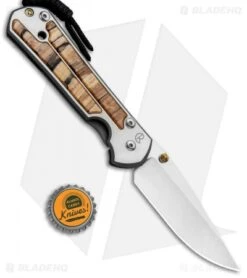 Chris Reeve Left Hand Large Sebenza 21 Knife Spalted Beech (3.6" Stonewash) -Benchmadess Zone Chris Reeve Left Hand Large Sebenza 21 Spalted Beech SW L21 1163 BHQ 87893 jr bottlecap