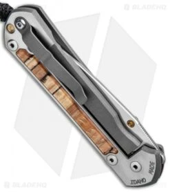 Chris Reeve Left Hand Large Sebenza 21 Knife Spalted Beech (3.6" Stonewash) -Benchmadess Zone Chris Reeve Left Hand Large Sebenza 21 Spalted Beech SW L21 1163 BHQ 87893 jr side