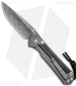 Chris Reeve Large Sebenza 31 Black Micarta Raindrop Damascus Left Hand -Benchmadess Zone Chris Reeve Left Hand Large Sebenza 31 Black Micarta Raindrop Damascus BHQ 98945 jr left