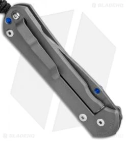 Chris Reeve Left-Hand Large Sebenza 31 Knife Ti (3.6" Ladder Damascus) -Benchmadess Zone Chris Reeve Left Hand Large Sebenza 31 Ti Ladder Damascus BHQ 99024 jr side