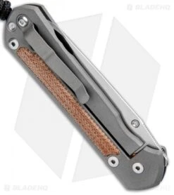 Chris Reeve Left-Hand Large Sebenza 21 Sheepsfoot Micarta (3.625" SW) -Benchmadess Zone Chris Reeve Left Hand Sebenza 21 Sheepsfoot Micarta SW BHQ 94350 jr side