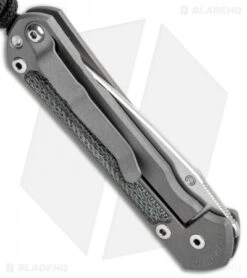 Chris Reeve Left Hand Small Sebenza 31 Knife Black Micarta (2.94" Stonewash) -Benchmadess Zone Chris Reeve Left Hand Small Sebenza 31 Black Micarta SW BHQ 98978 jr side