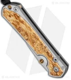 Chris Reeve Left-Hand Small Sebenza 31 Knife Box Elder Burl (2.94" Satin) -Benchmadess Zone Chris Reeve Left Hand Small Sebenza 31 Box Elder Burl Satin BHQ 99000 jr spine