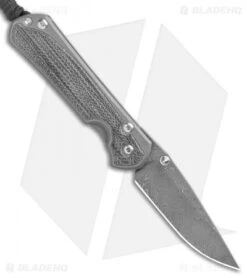 Chris Reeve Left-Hand Small Sebenza 31 Knife Black Micarta (2.94" Boomerang Dam)