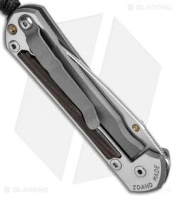 Chris Reeve Left-Hand Small Sebenza 31 Knife Macassar Ebony (2.94" Stonewash) -Benchmadess Zone Chris Reeve Left Hand Small Sebenza 31 Macassar Ebony SW BHQ 99003 jr side