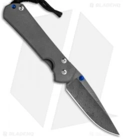 Chris Reeve Left-Hand Small Sebenza 31 Knife Titanium (2.94" Boomerang Damascus)