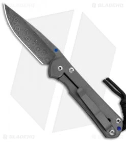 Chris Reeve Left-Hand Small Sebenza 31 Knife Titanium (2.94" Raindrop Damascus) -Benchmadess Zone Chris Reeve Left Hand Small Sebenza 31 Ti Raindrop Damascus BHQ 99030 jr left