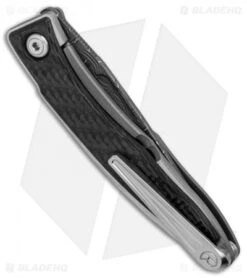 Chris Reeve Mnandi Gentleman's Knife Carbon Fiber (2.75" Basketweave Damascus) -Benchmadess Zone Chris Reeve Mnandi Gentlemans Knife Carbon Fiber Basketweave Damascus BHQ 78013 er side