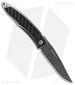 Chris Reeve Mnandi Left Handed Knife Carbon Fiber (2.75" Basketweave Damascus)