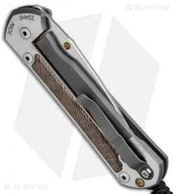 Chris Reeve Large Sebenza 21 Knife W/ Striped Platan Inlays (3.6" Satin) -Benchmadess Zone Chris Reeve Sebenza 21 Large Striped Platan L21 1234 BHQ 80788 jr side