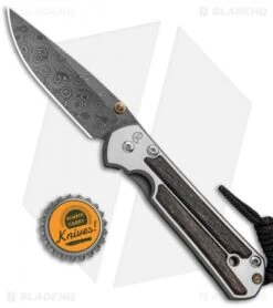 Chris Reeve Small Sebenza 21 Knife W/ Bog Oak Inlays (2.94" Damascus) -Benchmadess Zone Chris Reeve Small Sebenza 21 Bog Oak Inlays Raindrop Damascus BHQ 87909 jr bottlecap