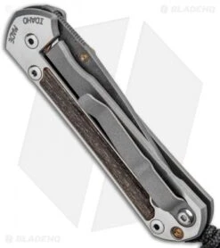 Chris Reeve Small Sebenza 21 Knife W/ Bog Oak Inlays (2.94" Damascus) -Benchmadess Zone Chris Reeve Small Sebenza 21 Bog Oak Inlays Raindrop Damascus BHQ 87909 jr side