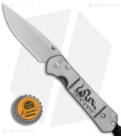 Chris Reeve Small Sebenza 21 Folding Knife CGG Join Or Die (2.94" Stonewash) -Benchmadess Zone Chris Reeve Small Sebenza 21 CGG Join or Die SW BHQ 80796 er bottlecap