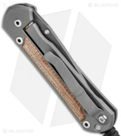 Chris Reeve Small Sebenza 21 Drop Point Natural Micarta Inlays Ladder Dam -Benchmadess Zone Chris Reeve Small Sebenza 21 DP Natural Micarta Inlays Ladder Damascus BHQ 94357 jr side