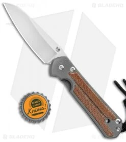 Chris Reeve Small Sebenza 21 Insingo Knife W/ Natural Micarta Inlays (2.94" SW) -Benchmadess Zone Chris Reeve Small Sebenza 21 Insingo Natural Micarta Inlays SW BHQ 94283 jr bottlecap