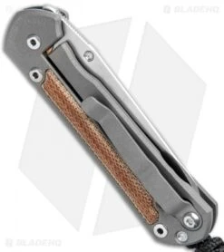 Chris Reeve Small Sebenza 21 Insingo Knife W/ Natural Micarta Inlays (2.94" SW) -Benchmadess Zone Chris Reeve Small Sebenza 21 Insingo Natural Micarta Inlays SW BHQ 94283 jr side