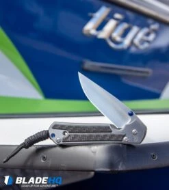 Chris Reeve Small Sebenza 21 Knife W/ CF Inlays (2.94" Polished) Exclusive -Benchmadess Zone Chris Reeve Small Sebenza 21 Knife CF Inlays Polished Exclusive BHQ 16429 kp tige web