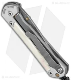 Chris Reeve Small Sebenza 21 Knife W/ Mammoth Inlays (2.94" Ladder Damascus) -Benchmadess Zone Chris Reeve Small Sebenza 21 Mammoth Inlay Ladder Damascus BHQ 79726 jr side