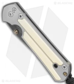 Chris Reeve Small Sebenza 21 Knife W/ Mammoth Inlays (2.94" Rain Drop Damascus) -Benchmadess Zone Chris Reeve Small Sebenza 21 Mammoth rain drop damascus BHQ 76798 er spine