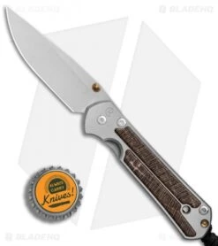 Chris Reeve Small Sebenza 21 Folding Knife W/ Striped Platan (2.94" Satin) -Benchmadess Zone Chris Reeve Small Sebenza 21 Striped Platan Satin BHQ 80789 er bottlecap