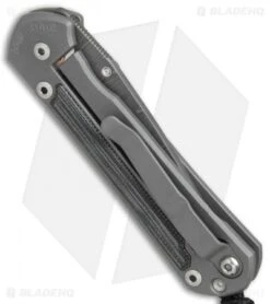 Chris Reeve Small Sebenza 21 Knife W/ Blk Micarta Inlays (2.94" Ladder Damascus) -Benchmadess Zone Chris Reeve Small Sebenza 21 black micarta inlays ladder damascus BHQ 13535 er side