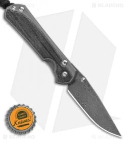 Chris Reeve Left Hand Small Sebenza 31 Black Micarta (2.94" Raindrop Dama) -Benchmadess Zone Chris Reeve Small Sebenza 31 Black Micarta Raindrop Damascus Left Hand BHQ 98986 LS Bottlecap