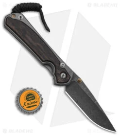 Chris Reeve Left Hand Small Sebenza 31 Bog Oak (3" Ladder Damascus) -Benchmadess Zone Chris Reeve Small Sebenza 31 Bog Oak Ladder Damascus Left Hand BHQ 98992 td size