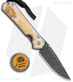 Chris Reeve Left Hand Small Sebenza 31 Knife Box Elder (2.94" Boomerang Dam.) -Benchmadess Zone Chris Reeve Small Sebenza 31 Box Elder Boomerang Damascus Left BHQ 117973 jr bottlecap