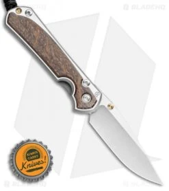 Chris Reeve Left Hand Small Sebenza 31 Knife Bog Oak (2.94" Stonewash) -Benchmadess Zone Chris Reeve Small Sebenza 31 Knife Bog Oak 2.94 Stonewash BHQ 98989 LS Bottlecap