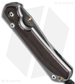 Chris Reeve Small Sebenza 31 Left Hand Knife Bog Oak (2.94" Raindrop Dama) -Benchmadess Zone Chris Reeve Small Sebenza 31 Knife Bog Oak LH 2in Raindrop Dama BHQ 98994 td side