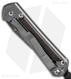 Chris Reeve Small Sebenza 31 Left Hand Knife Bog Oak (2.94" Raindrop Dama) -Benchmadess Zone Chris Reeve Small Sebenza 31 Knife Bog Oak LH 2in Raindrop Dama BHQ 98994 td spine