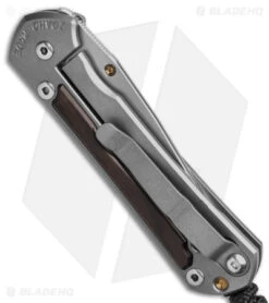 Chris Reeve Small Sebenza 31 Frame Lock Knife Bog Oak (3" SW) -Benchmadess Zone Chris Reeve Small Sebenza 31 Knife Macassar Ebony 2in Stonewash BHQ 99002 td side