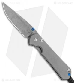 Chris Reeve Small Sebenza 31 Knife Titanium (2.94" Boomerang Damascus)
