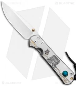 Chris Reeve Small Sebenza 31 Folding Knife Lunar Landing CGG (2.94" Stonewash)