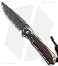 Chris Reeve Small Sebenza 31 Macassar Ebony (2.94" Boomerang Damascus)