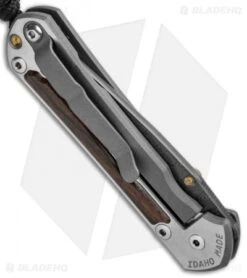 Chris Reeve Left Hand Small Sebenza 31 Macassar Ebony (2.9" Boomerang Damascus) -Benchmadess Zone Chris Reeve Small Sebenza 31 Macassar Ebony Boomerang Damascus Left Hand BHQ 125197 jr side